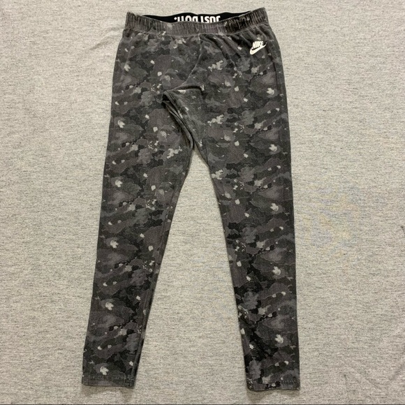 Nike Grey Camo Swirl Leggings Women’s Size XL - Picture 1 of 8